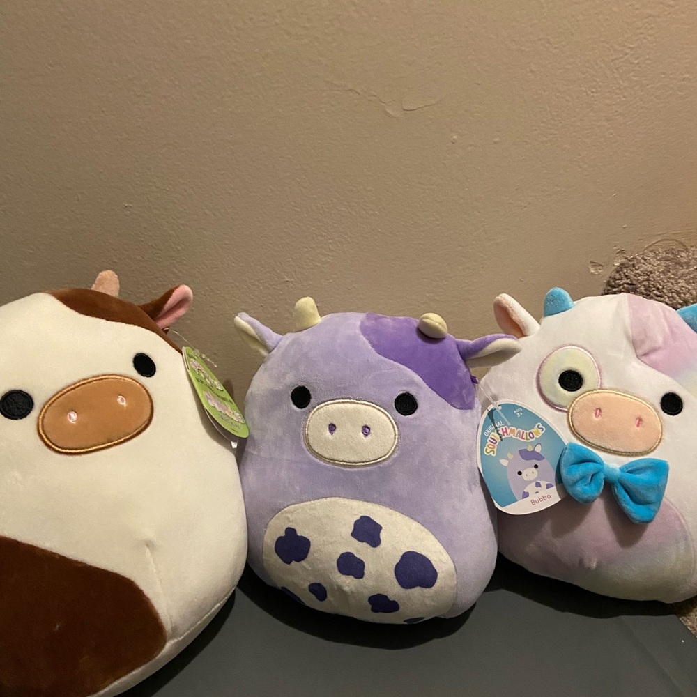 Cow squishmallow bundle